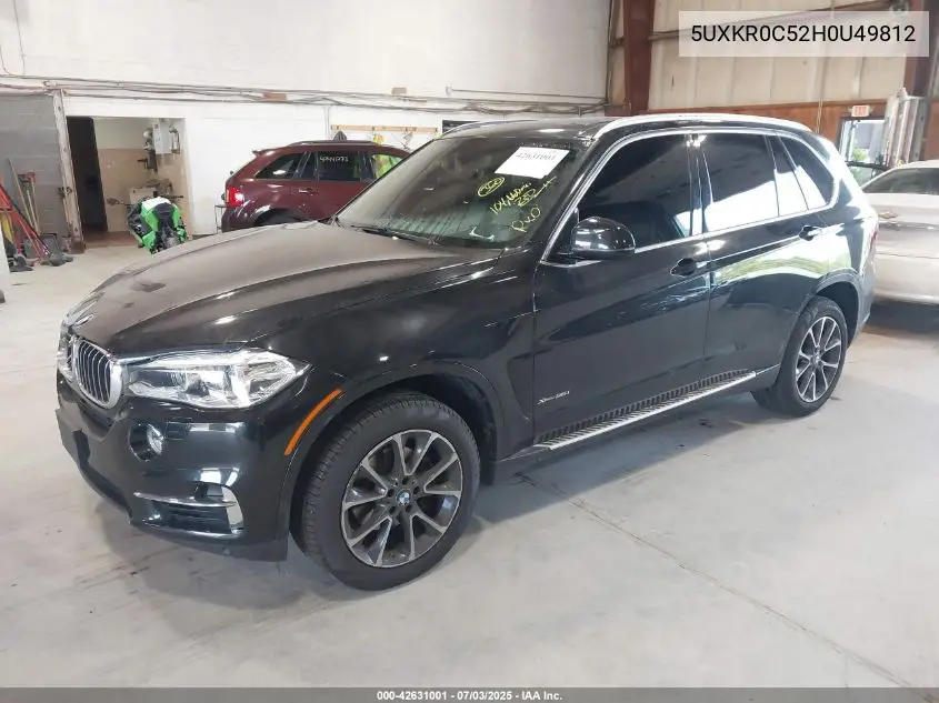2017 BMW X5 xDrive35I VIN: 5UXKR0C52H0U49812 Lot: 42631001