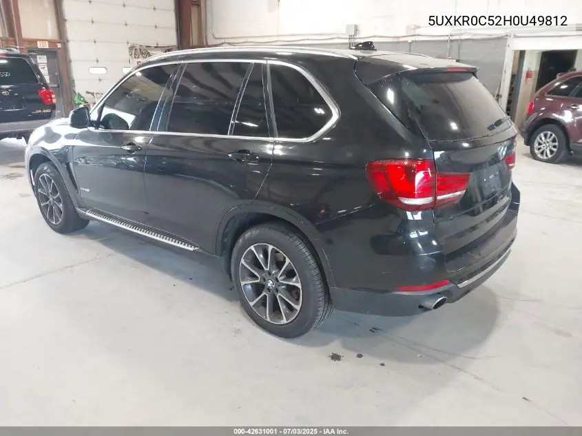 2017 BMW X5 xDrive35I VIN: 5UXKR0C52H0U49812 Lot: 42631001