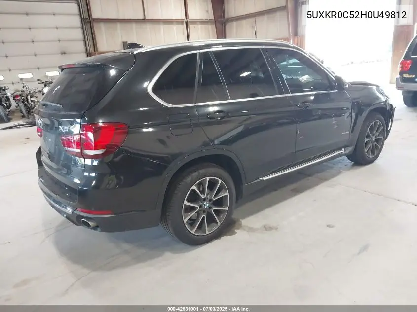 2017 BMW X5 xDrive35I VIN: 5UXKR0C52H0U49812 Lot: 42631001