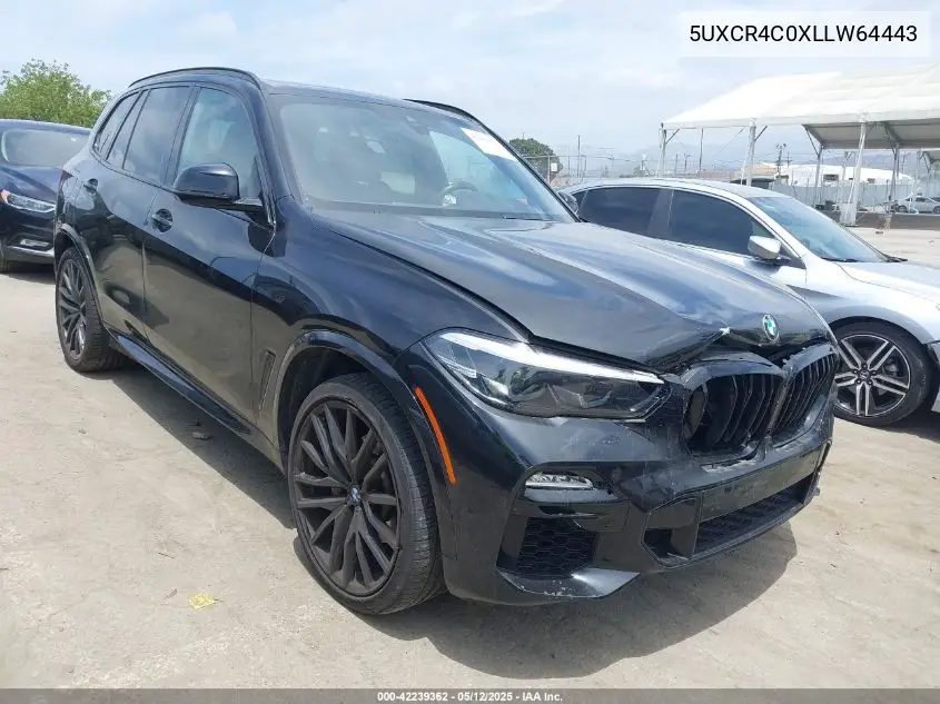 2020 BMW X5 Sdrive40I VIN: 5UXCR4C0XLLW64443 Lot: 42239362