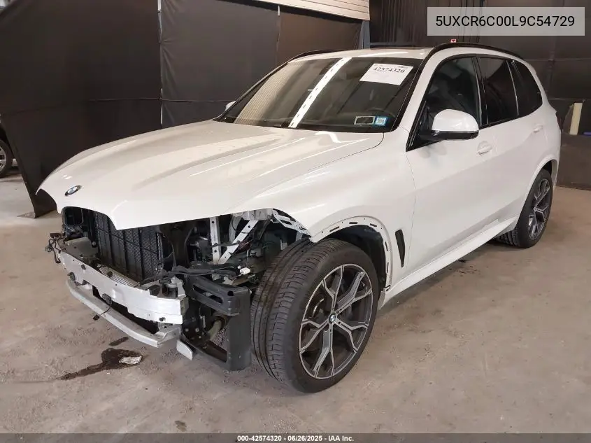 2020 BMW X5 xDrive40I VIN: 5UXCR6C00L9C54729 Lot: 42574320