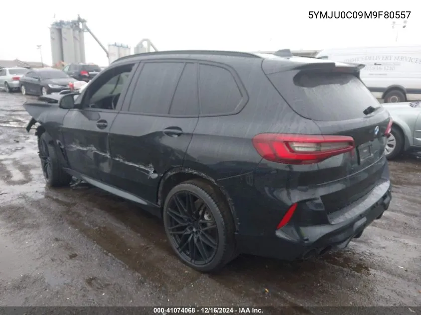 2021 BMW X5 M VIN: 5YMJU0C09M9F80557 Lot: 41074068