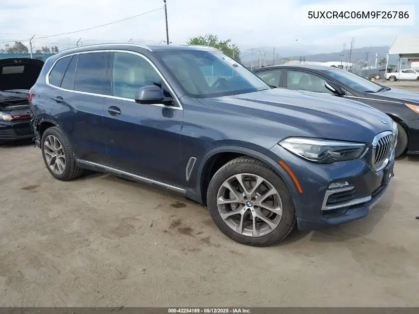 2021 BMW X5 Sdrive40I VIN: 5UXCR4C06M9F26786 Lot: 42254169