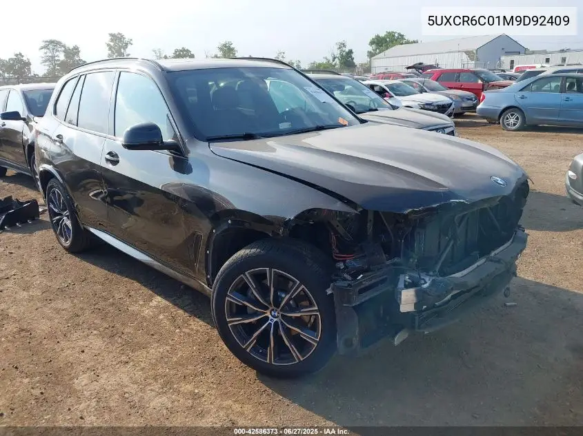 2021 BMW X5 xDrive40I VIN: 5UXCR6C01M9D92409 Lot: 42586373