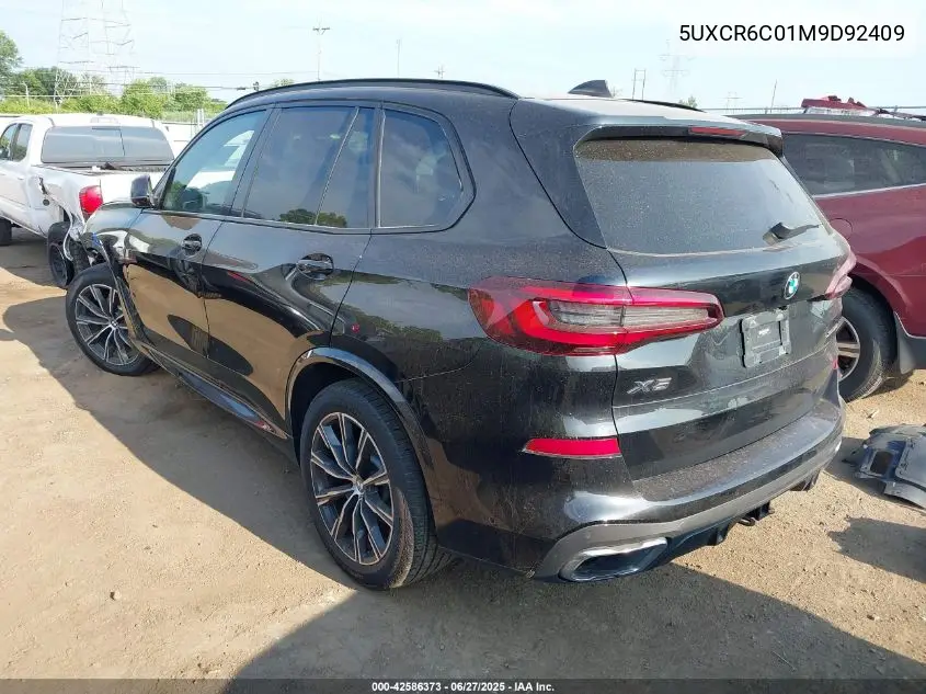2021 BMW X5 xDrive40I VIN: 5UXCR6C01M9D92409 Lot: 42586373