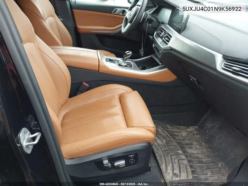 2022 BMW X5 M50I VIN: 5UXJU4C01N9K56922 Lot: 42234640