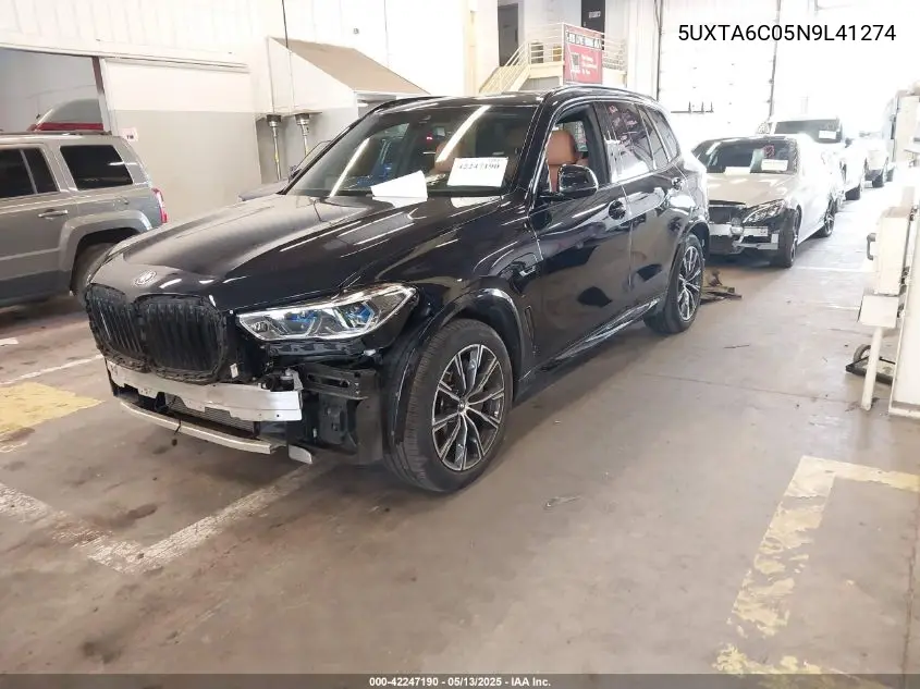 2022 BMW X5 Phev xDrive45E VIN: 5UXTA6C05N9L41274 Lot: 42247190