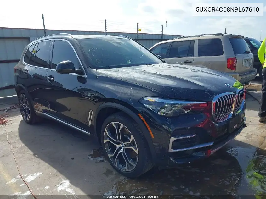 2022 BMW X5 Sdrive 40I VIN: 5UXCR4C08N9L67610 Lot: 42615627