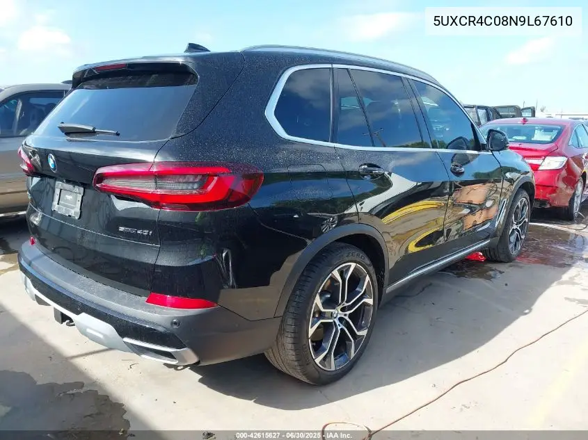 2022 BMW X5 Sdrive 40I VIN: 5UXCR4C08N9L67610 Lot: 42615627