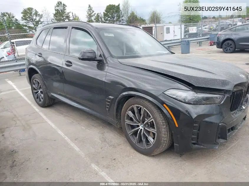 2025 BMW X5 xDrive40I VIN: 5UX23EU02S9Y41645 Lot: 41929864