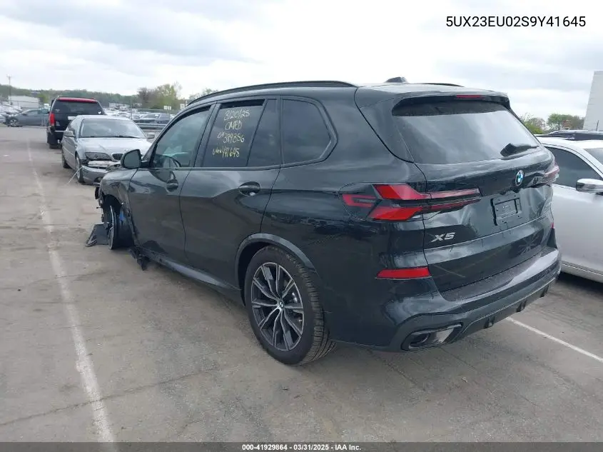 2025 BMW X5 xDrive40I VIN: 5UX23EU02S9Y41645 Lot: 41929864