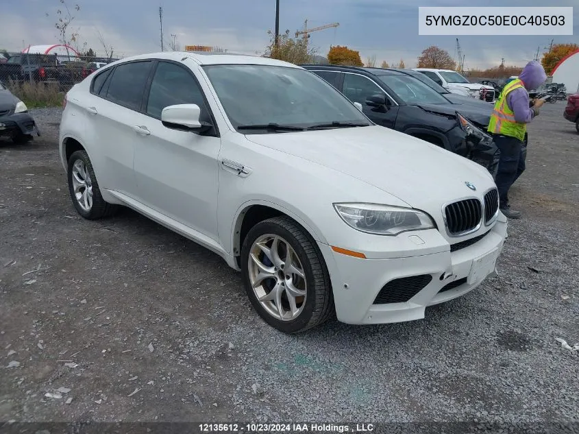2014 BMW X6 M VIN: 5YMGZ0C50E0C40503 Lot: 12135612