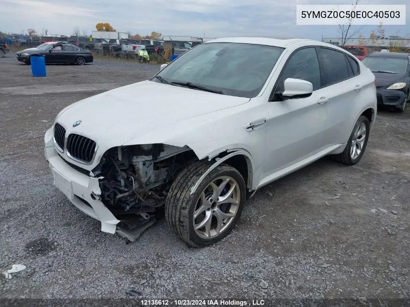 2014 BMW X6 M VIN: 5YMGZ0C50E0C40503 Lot: 12135612