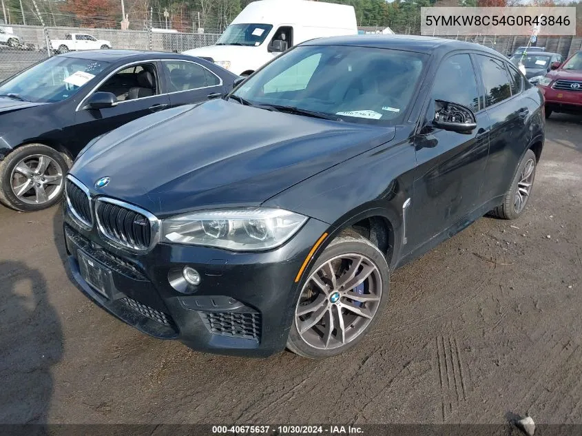 2016 BMW X6 M VIN: 5YMKW8C54G0R43846 Lot: 40675637