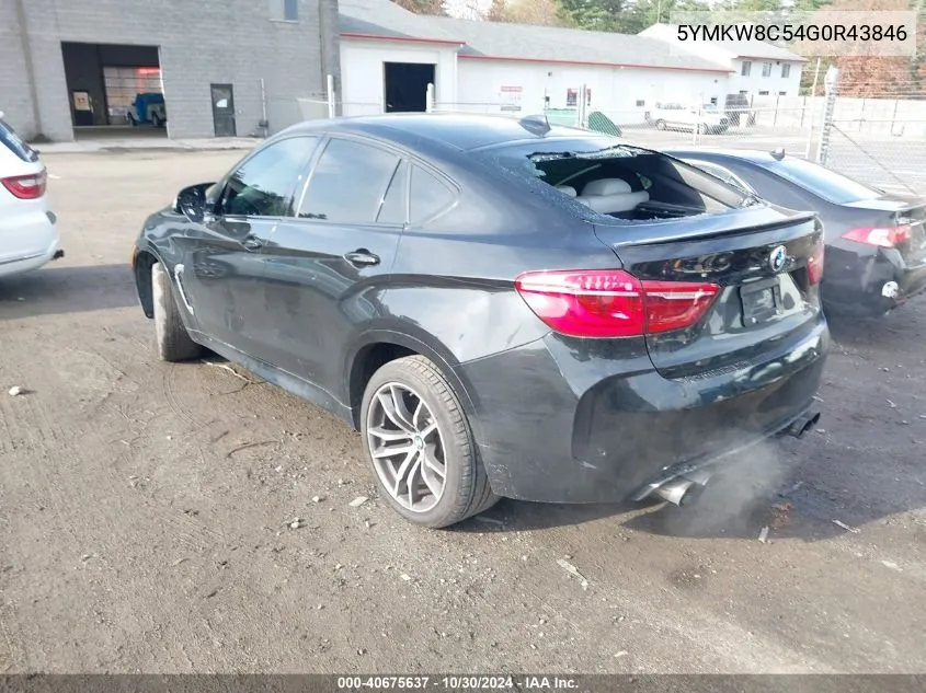 2016 BMW X6 M VIN: 5YMKW8C54G0R43846 Lot: 40675637