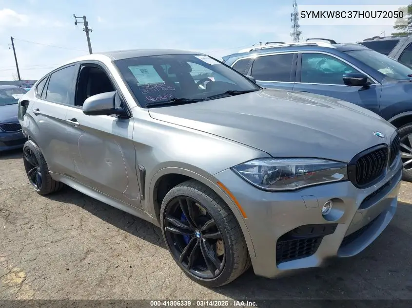 2017 BMW X6 M VIN: 5YMKW8C37H0U72050 Lot: 41806339