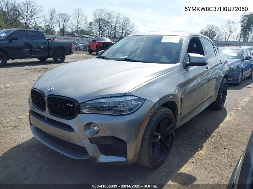 2017 BMW X6 M VIN: 5YMKW8C37H0U72050 Lot: 41806339