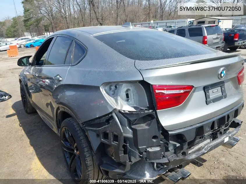 2017 BMW X6 M VIN: 5YMKW8C37H0U72050 Lot: 41806339