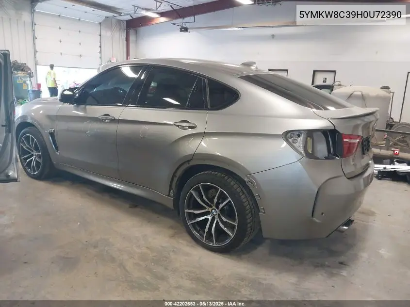2017 BMW X6 M VIN: 5YMKW8C39H0U72390 Lot: 42202653