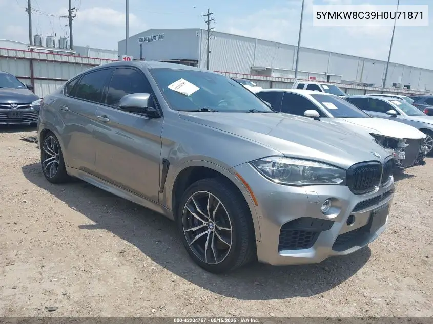 2017 BMW X6 M VIN: 5YMKW8C39H0U71871 Lot: 42204757