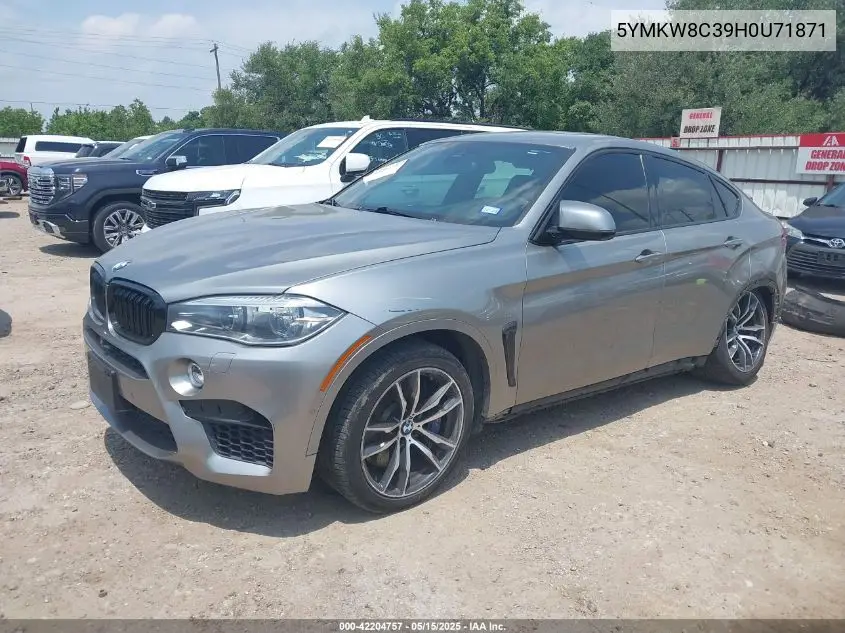 2017 BMW X6 M VIN: 5YMKW8C39H0U71871 Lot: 42204757