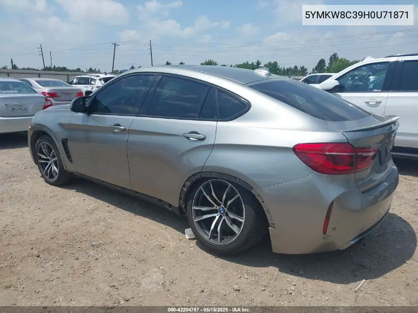 2017 BMW X6 M VIN: 5YMKW8C39H0U71871 Lot: 42204757