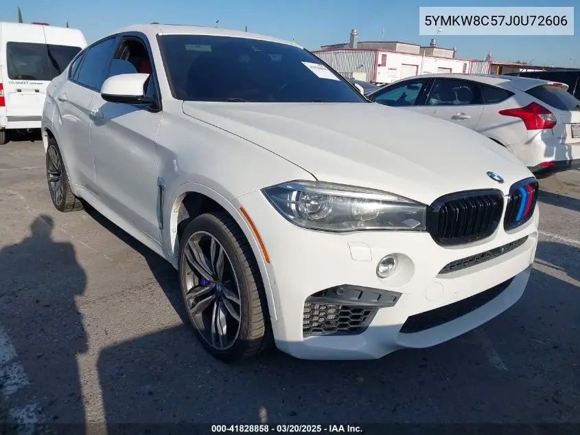 2018 BMW X6 M VIN: 5YMKW8C57J0U72606 Lot: 41828858