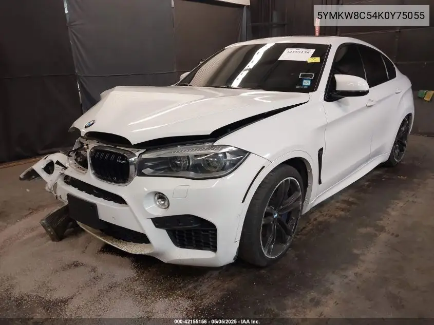 2019 BMW X6 M VIN: 5YMKW8C54K0Y75055 Lot: 42155156