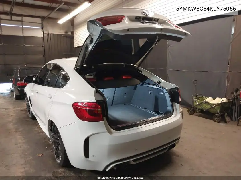 2019 BMW X6 M VIN: 5YMKW8C54K0Y75055 Lot: 42155156