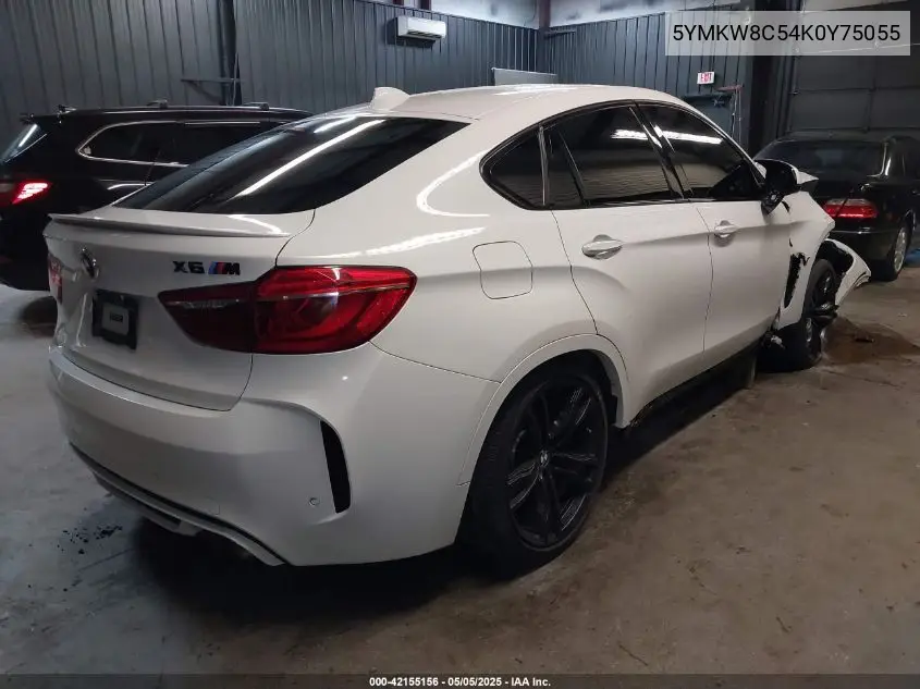 2019 BMW X6 M VIN: 5YMKW8C54K0Y75055 Lot: 42155156