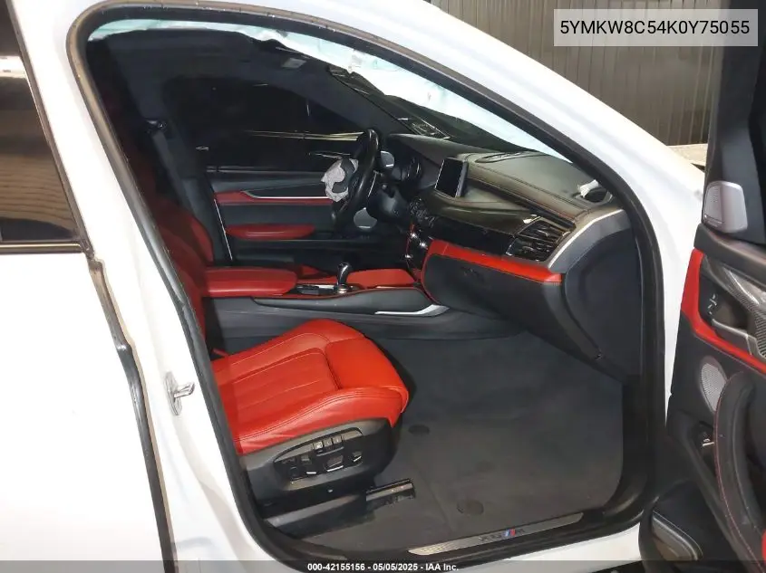 2019 BMW X6 M VIN: 5YMKW8C54K0Y75055 Lot: 42155156