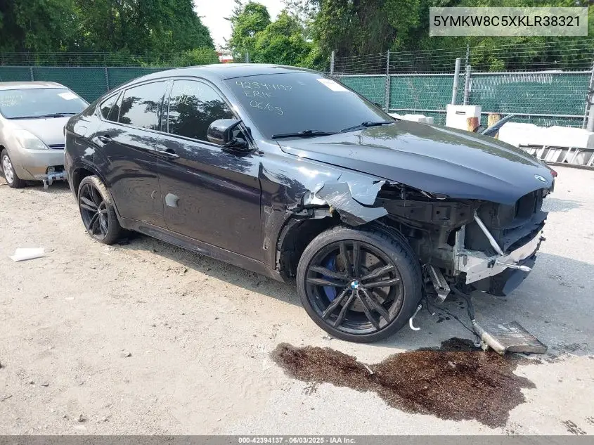 2019 BMW X6 M VIN: 5YMKW8C5XKLR38321 Lot: 42394137