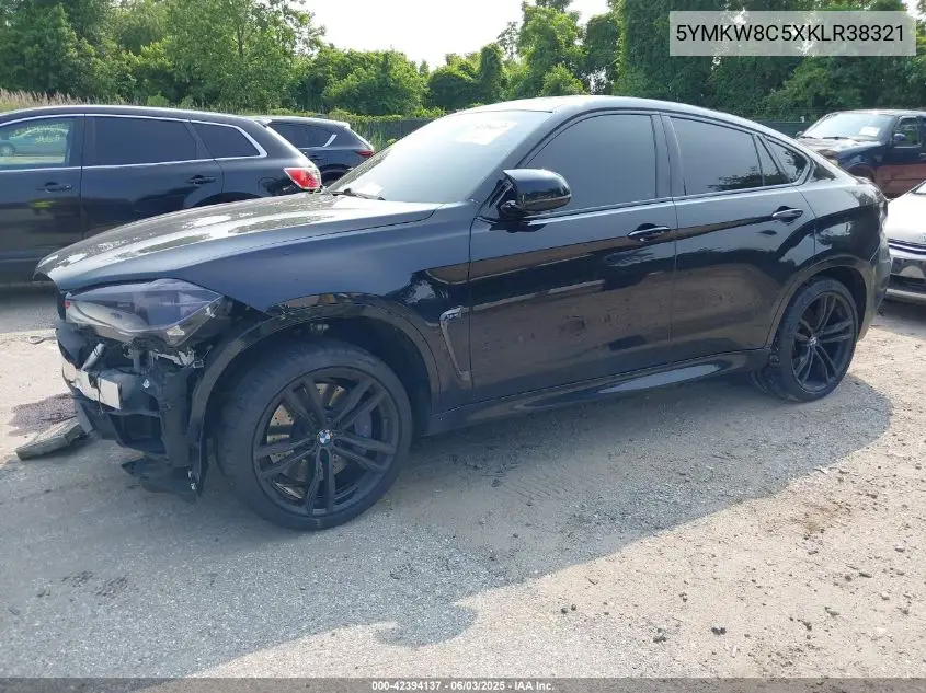 2019 BMW X6 M VIN: 5YMKW8C5XKLR38321 Lot: 42394137
