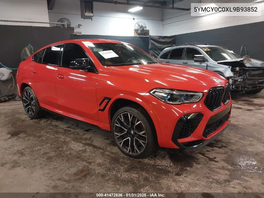 2020 BMW X6 M Competition VIN: 5YMCY0C0XL9B93852 Lot: 41472836