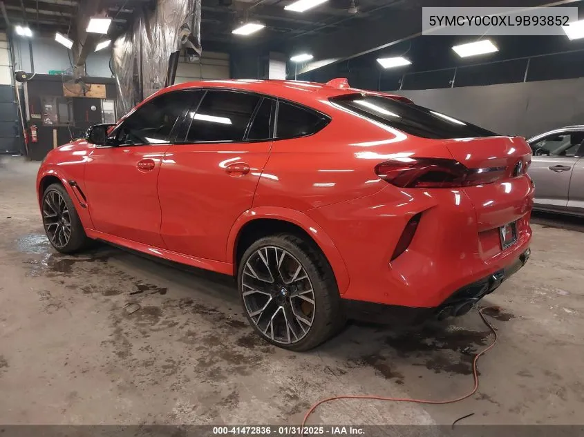 2020 BMW X6 M Competition VIN: 5YMCY0C0XL9B93852 Lot: 41472836