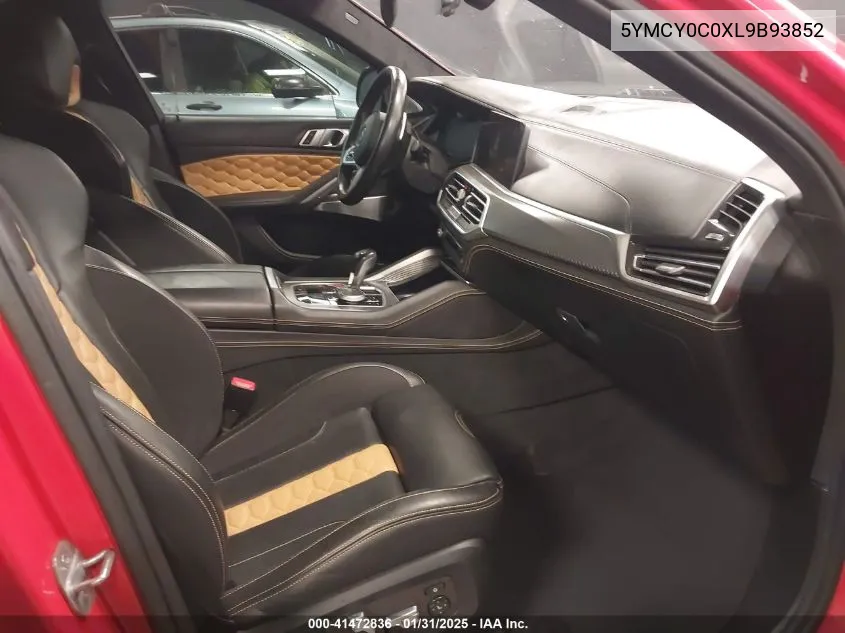 2020 BMW X6 M Competition VIN: 5YMCY0C0XL9B93852 Lot: 41472836