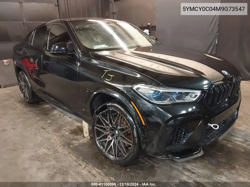 2021 BMW X6 M VIN: 5YMCY0C04M9G73547 Lot: 41100590