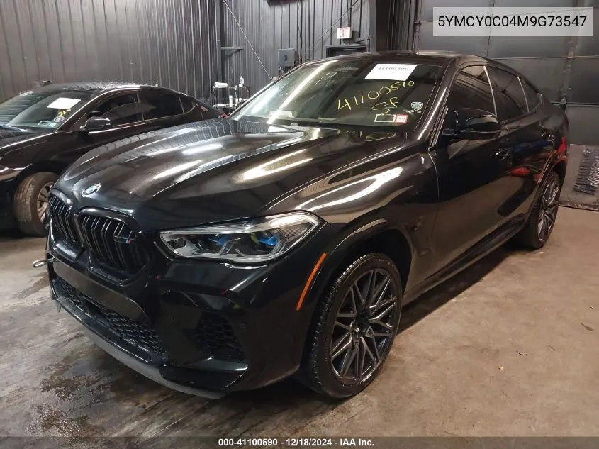 2021 BMW X6 M VIN: 5YMCY0C04M9G73547 Lot: 41100590