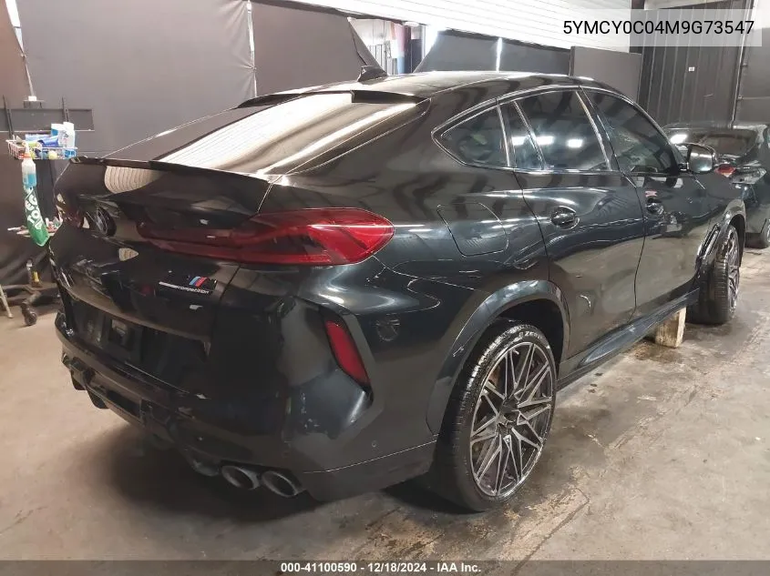 2021 BMW X6 M VIN: 5YMCY0C04M9G73547 Lot: 41100590
