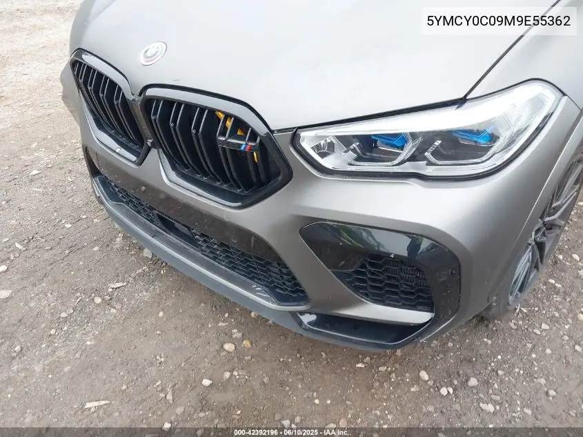 2021 BMW X6 M VIN: 5YMCY0C09M9E55362 Lot: 42392196