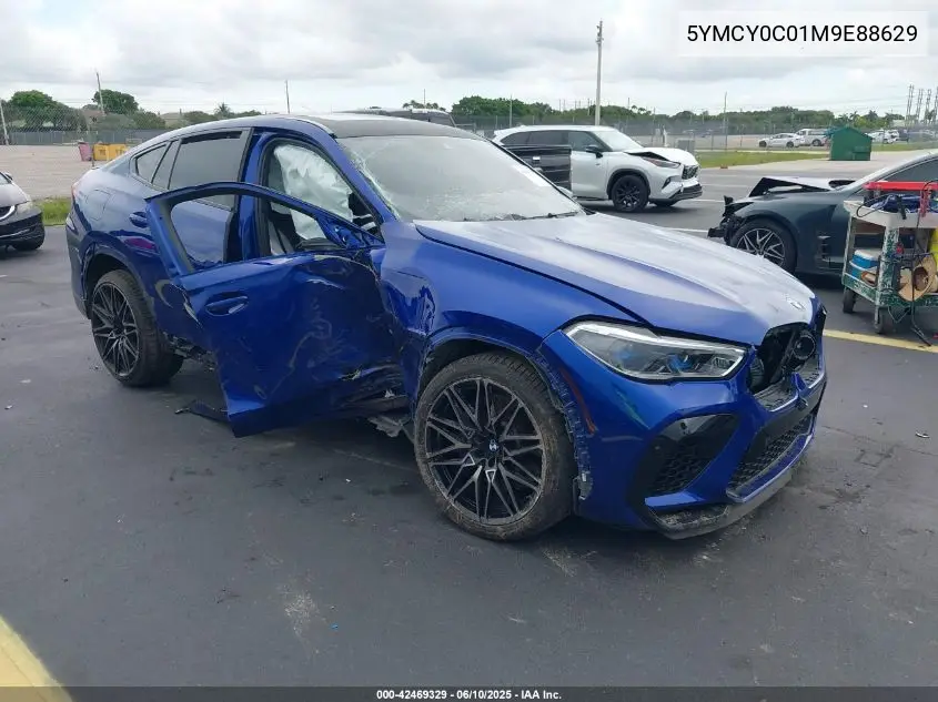 2021 BMW X6 M VIN: 5YMCY0C01M9E88629 Lot: 42469329