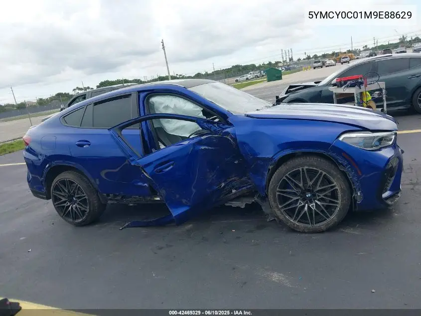 2021 BMW X6 M VIN: 5YMCY0C01M9E88629 Lot: 42469329