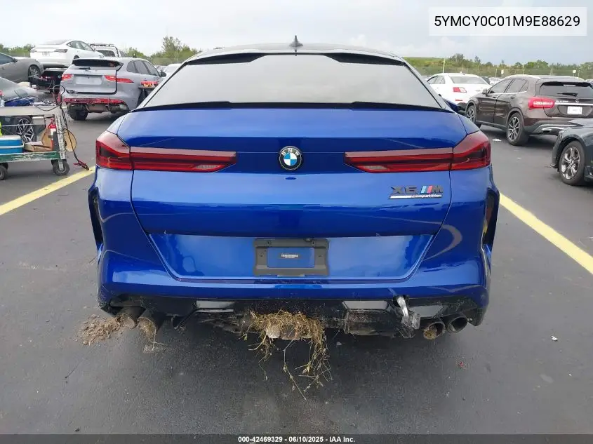 2021 BMW X6 M VIN: 5YMCY0C01M9E88629 Lot: 42469329