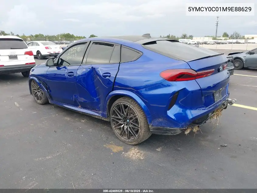 2021 BMW X6 M VIN: 5YMCY0C01M9E88629 Lot: 42469329