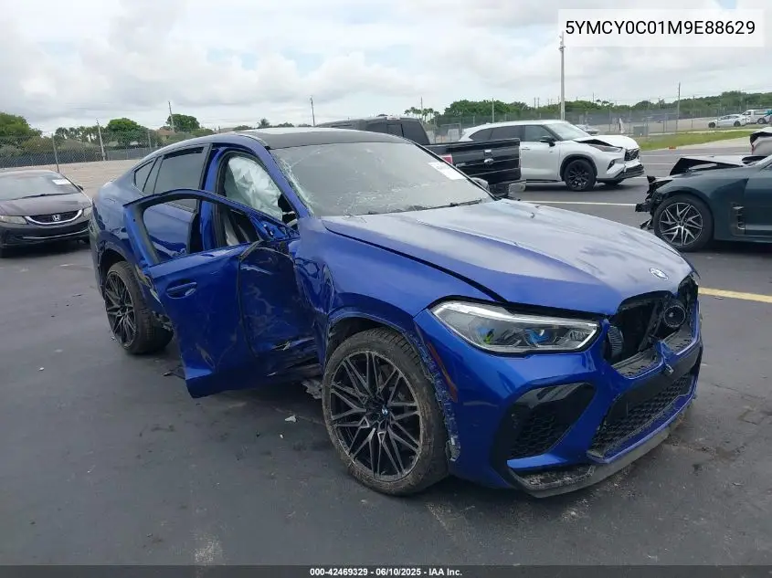 2021 BMW X6 M VIN: 5YMCY0C01M9E88629 Lot: 42469329