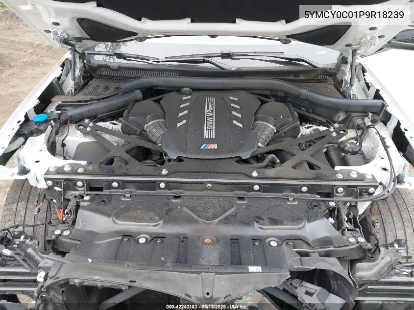 2023 BMW X6 M VIN: 5YMCY0C01P9R18239 Lot: 42243183
