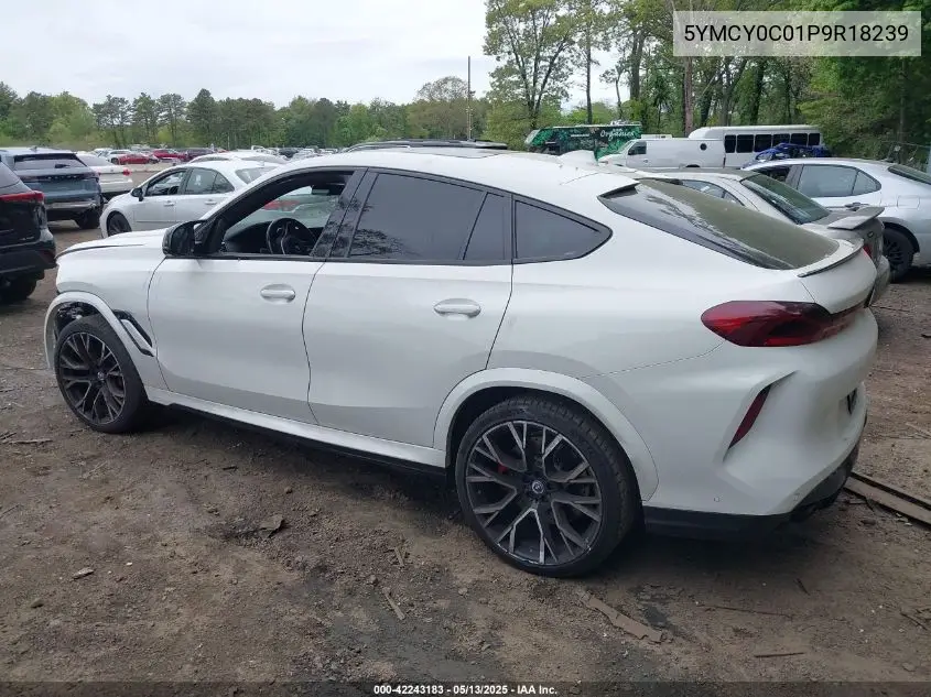 2023 BMW X6 M VIN: 5YMCY0C01P9R18239 Lot: 42243183