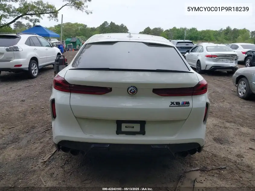 2023 BMW X6 M VIN: 5YMCY0C01P9R18239 Lot: 42243183