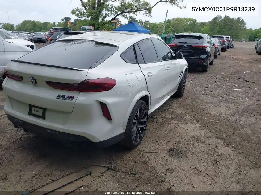 2023 BMW X6 M VIN: 5YMCY0C01P9R18239 Lot: 42243183