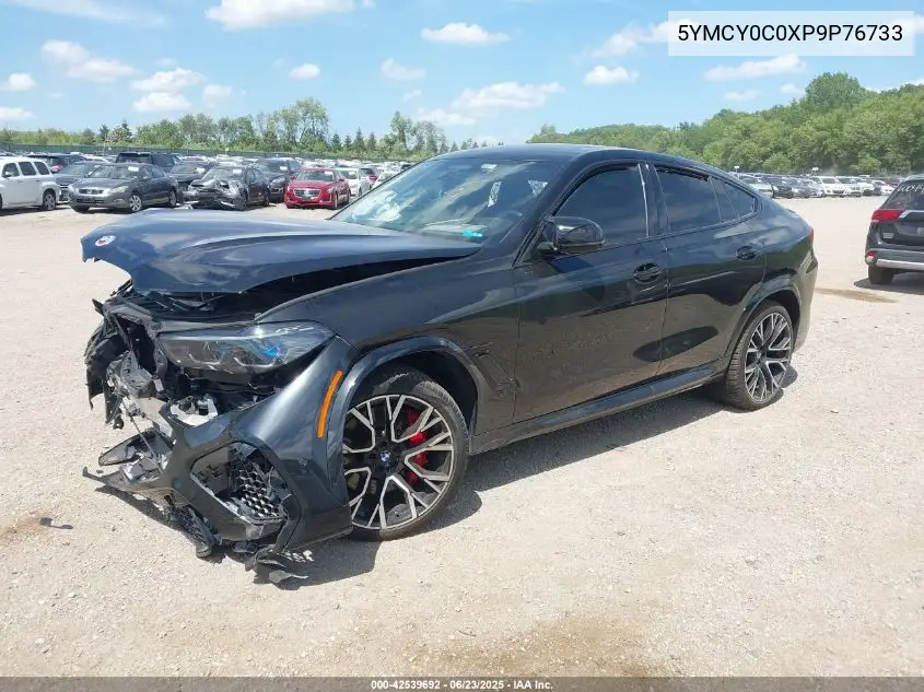 2023 BMW X6 M VIN: 5YMCY0C0XP9P76733 Lot: 42539692